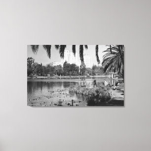 Los Angeles, Park CAs Westsee im Winter Leinwanddruck