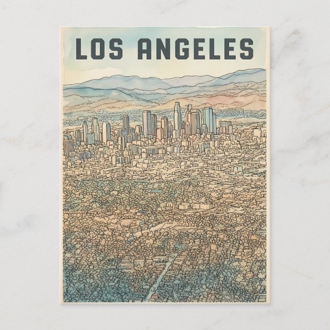 Los Angeles  Postkarte (Vorderseite)