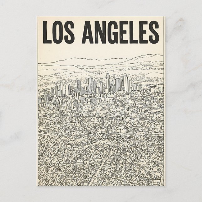 Los Angeles  Postkarte (Vorderseite)