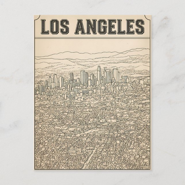 Los Angeles  Postkarte (Vorderseite)