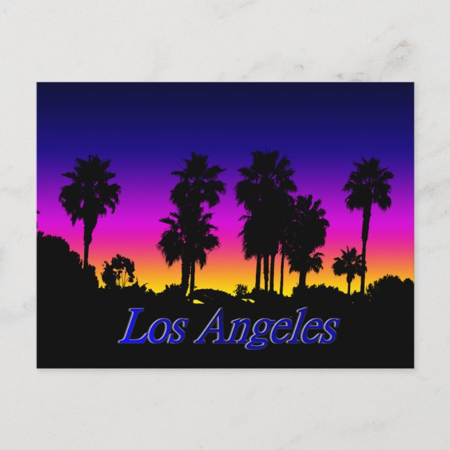 Los Angeles Postkarte (Vorderseite)