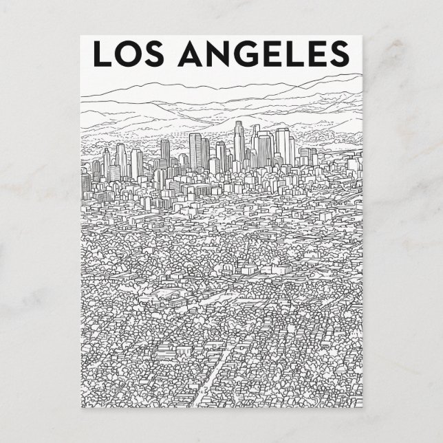 Los Angeles  Postkarte (Vorderseite)