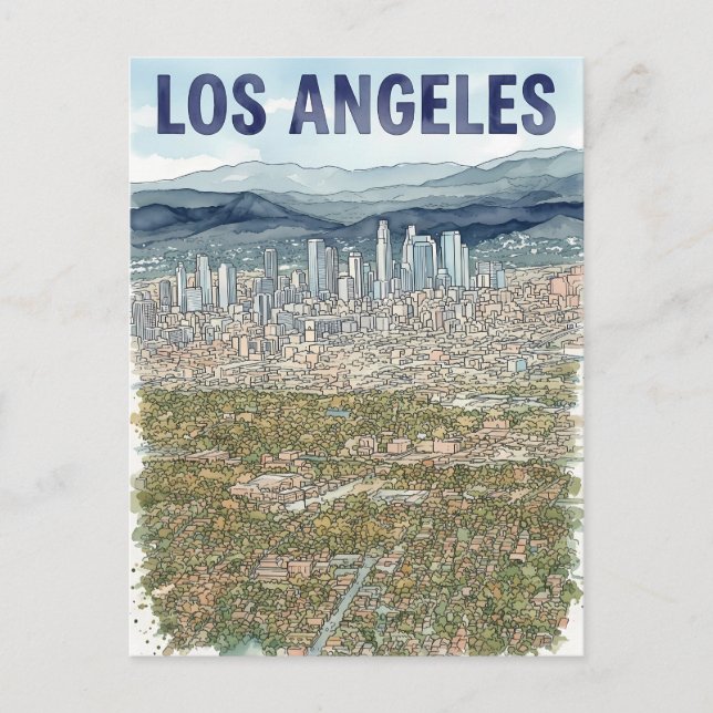 Los Angeles  Postkarte (Vorderseite)