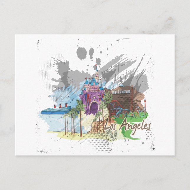 Los Angeles Postkarte (Vorderseite)