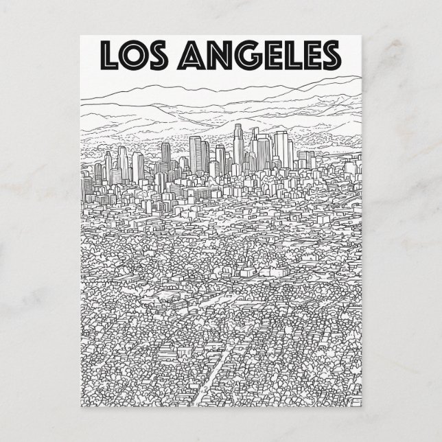 Los Angeles  Postkarte (Vorderseite)