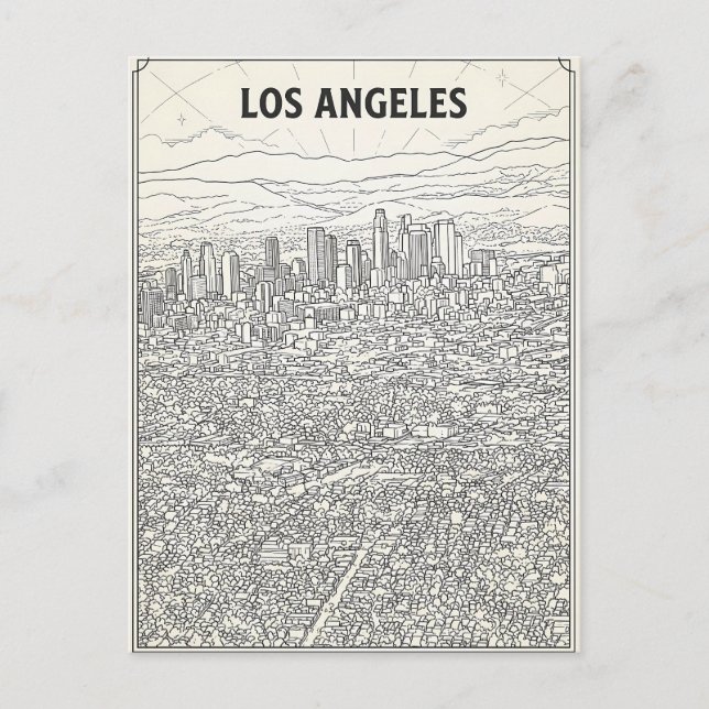 Los Angeles  Postkarte (Vorderseite)