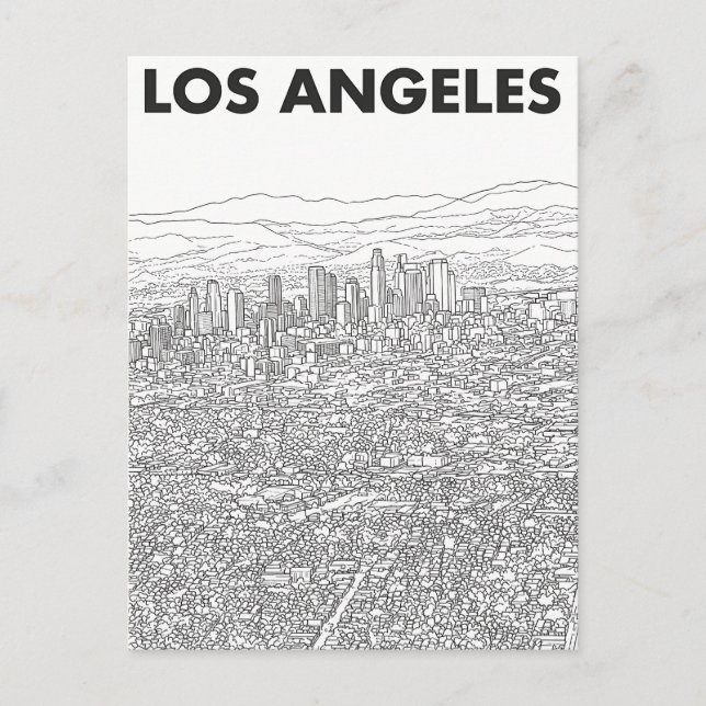 Los Angeles  Postkarte (Vorderseite)