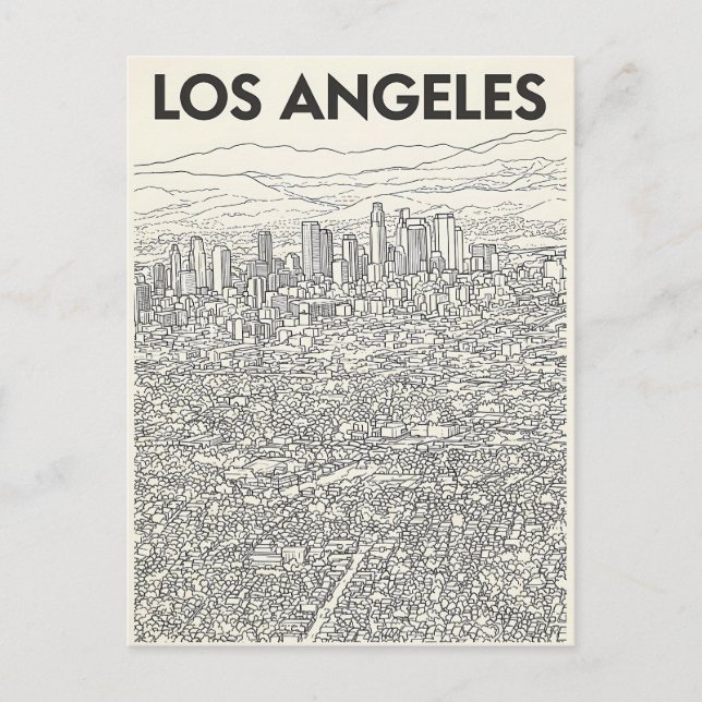 Los Angeles  Postkarte (Vorderseite)