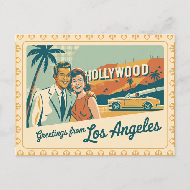 Los Angeles Postkarte (Vorderseite)