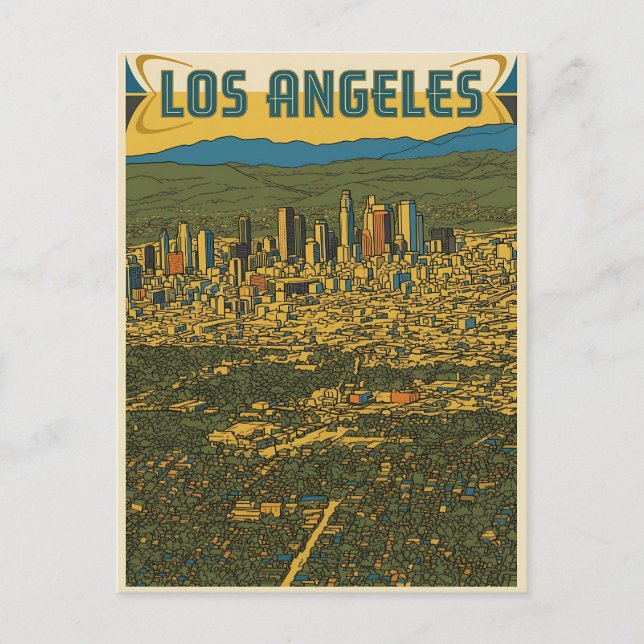 Los Angeles  Postkarte (Vorderseite)