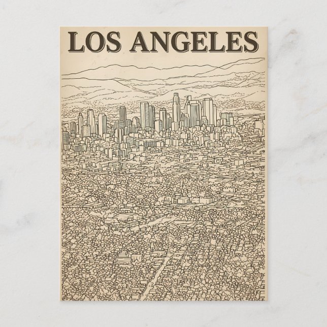 Los Angeles  Postkarte (Vorderseite)