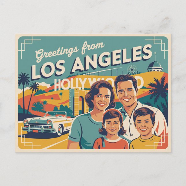 Los Angeles Postkarte (Vorderseite)