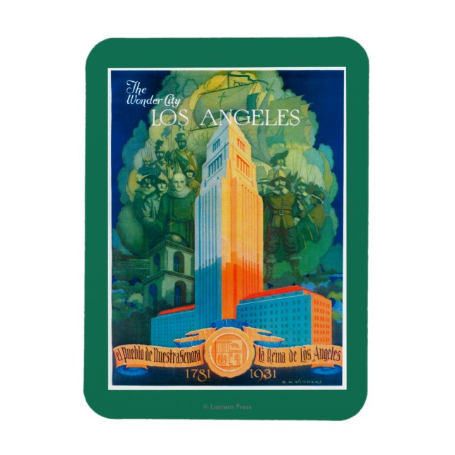 Los Angeles Promotional Poster Magnet (Vertikal)