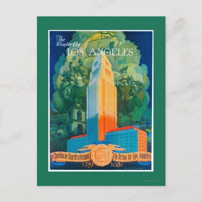 Los Angeles Promotional Poster Postkarte (Vorderseite)