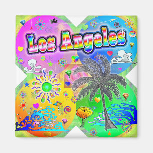 Los Angeles Quadro Seasons Magnet