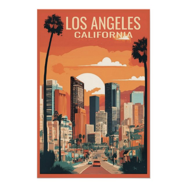 Los Angeles Reisebeispiele, Poster (Vorderseite)