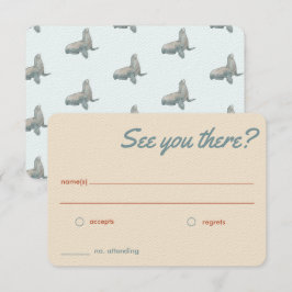 Los Angeles Response Wedding Cards RSVP Karte