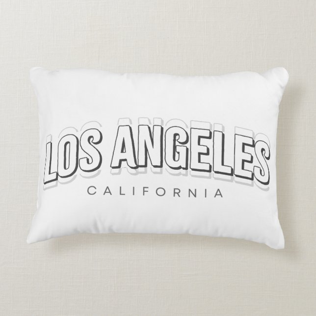 Los Angeles Retro Dekokissen (Rückseite)