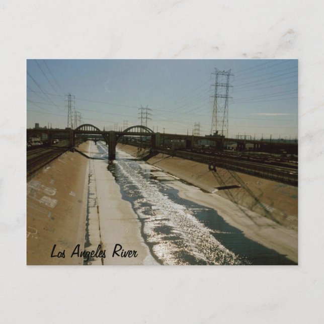 Los Angeles River Postkarte (Vorderseite)