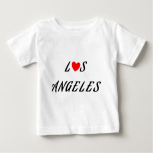 Los Angeles Rotes Herz Baby T-shirt