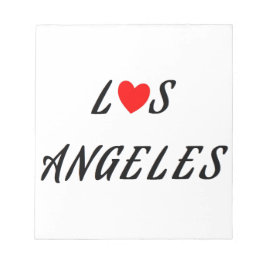 Los Angeles Rotes Herz Notizblock