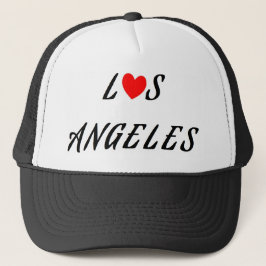 Los Angeles Rotes Herz Truckerkappe