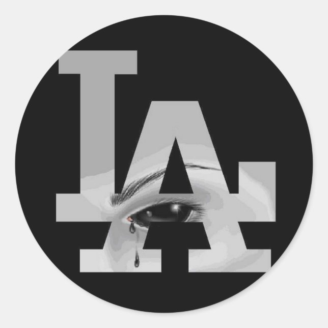 Los Angeles Runder Aufkleber (Vorderseite)