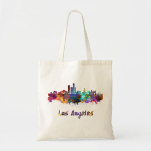 Los Angeles Skyline in Aquarell Tragetasche