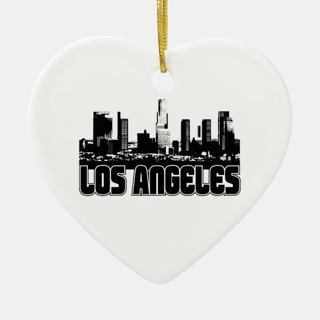 Los Angeles-Skyline Keramikornament (Vorne)