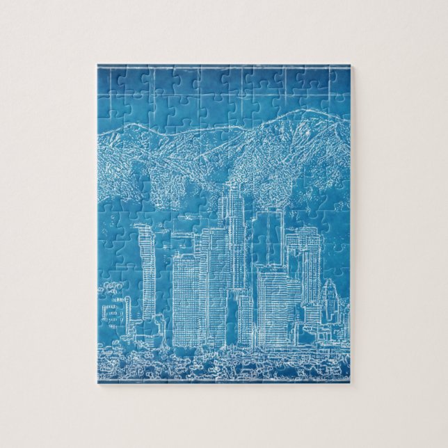 Los Angeles-Skyline-Plan (Vertikal)