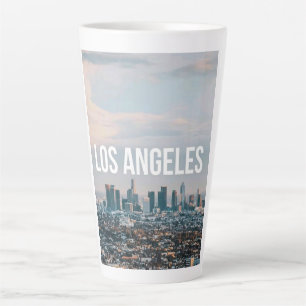 Los Angeles Skyline Retro Stadt Ästhetik Reise  Milchtasse