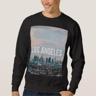 Los Angeles Skyline Retro Stadt Ästhetik Reise Sweatshirt