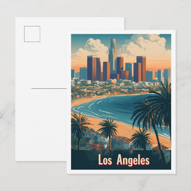 Los Angeles South Carolina USA Reisevorführung Postkarte (Vorne/Hinten)