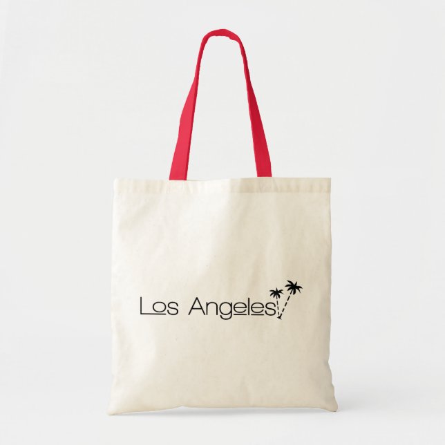 Los Angeles Stadt Angeles Palmen im Paradies Tragetasche (Vorne)
