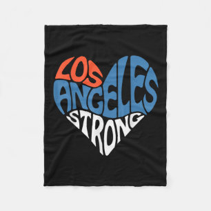 Los Angeles Starkes Herzchen für La Support Califo Fleecedecke