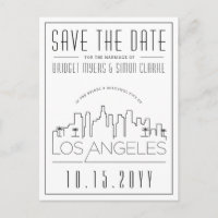 Los Angeles | Stilisierte Skyline Save the Date