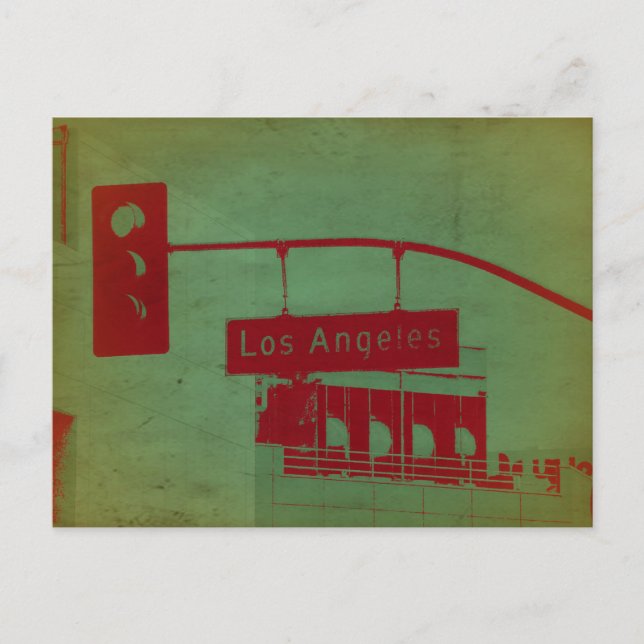 Los Angeles Street Postkarte (Vorderseite)