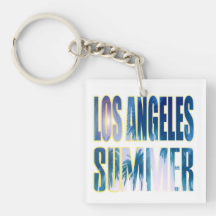 "Los Angeles Summer Letter Blue"-Schlüsselanhänger Schlüsselanhänger