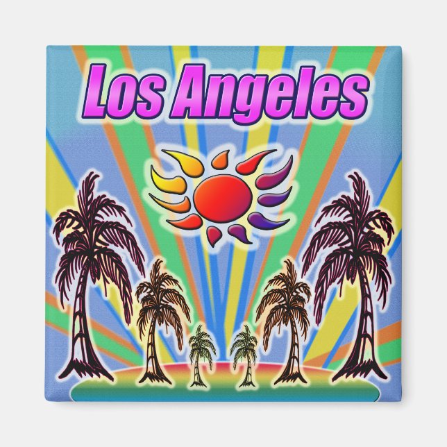 Los Angeles Summer Liebe Magnet (Vorne)