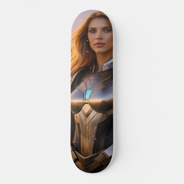 LOS ANGELES - SUPERHELDIN SKATEBOARD (Vorderseite)