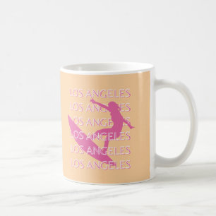 Los Angeles Travel Art, Kalifornien, Beach Lovers Kaffeetasse