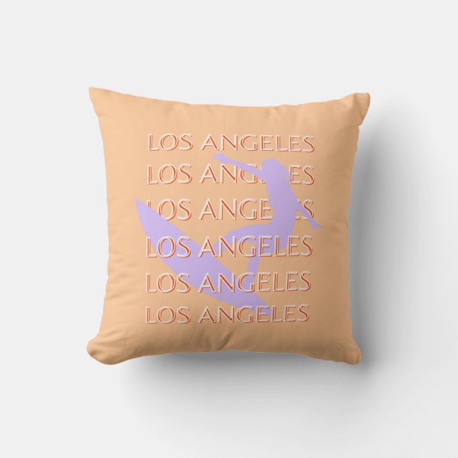 Los Angeles Travel Art, Kalifornien, Travel Art Kissen (Vorderseite)
