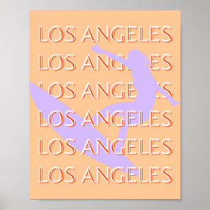 Los Angeles Travel Art, Kalifornien, Travel Art Poster
