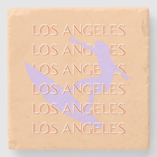 Los Angeles Travel Art, Kalifornien, Travel Art Steinuntersetzer