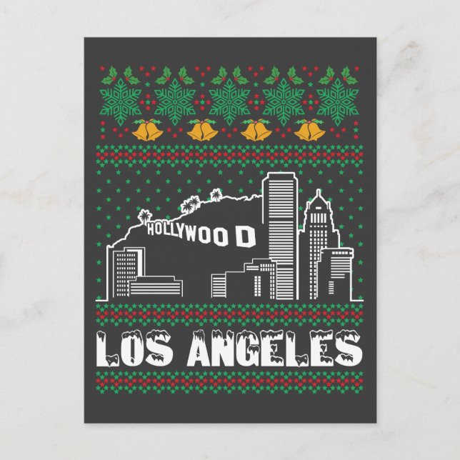 Los Angeles Ugly Christmas Postkarte (Vorderseite)