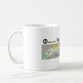 Los Angeles-Untergrundbahn zum Meer Kaffeetasse