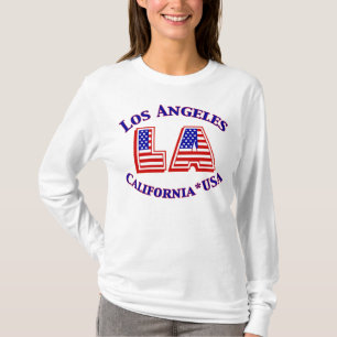 Los Angeles USA Patriotic Logo Shirt