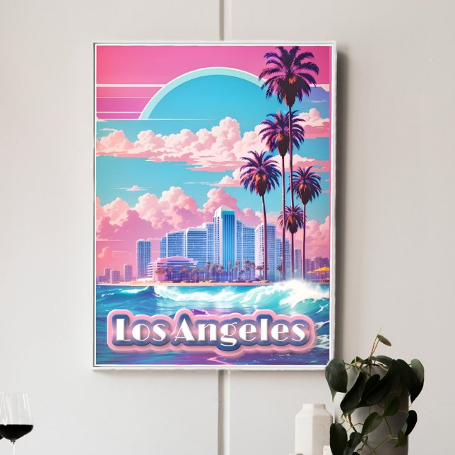 Los Angeles Vaporwave Travel Poster (Von Creator hochgeladen)