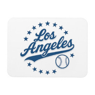 Los Angeles Vintage-Baseball-Logo-Design – Klassis Magnet