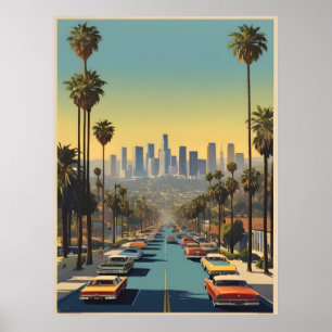 Los Angeles Vintage-Plakat Poster